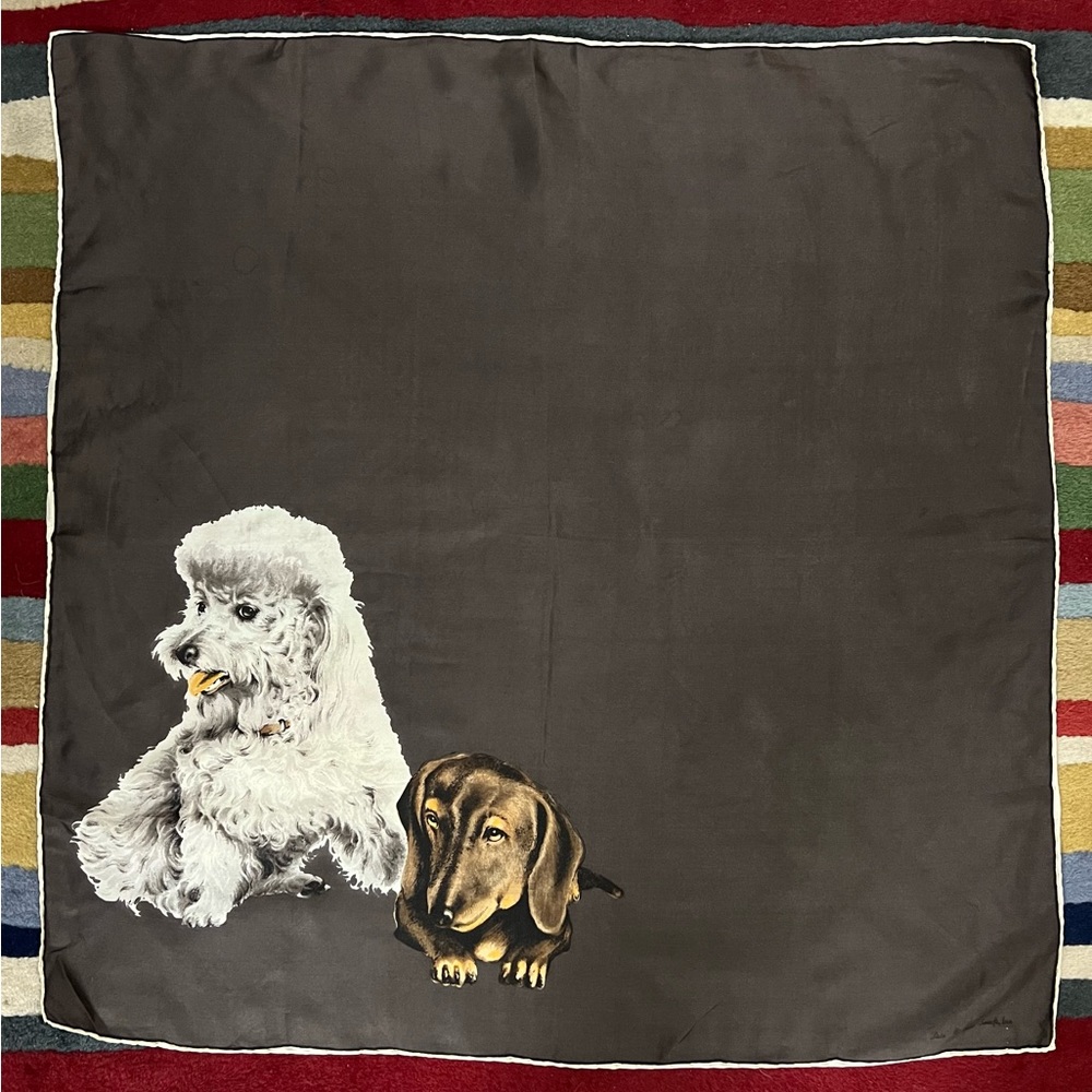 Vintage Echo Scarf - Hand Rolled - 100% Silk